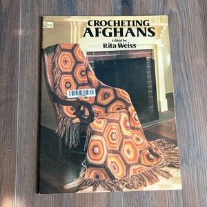 Vintage “Crocheting Afghans” DIY Crochet Hobby Craft  Afghans Hardcover Book